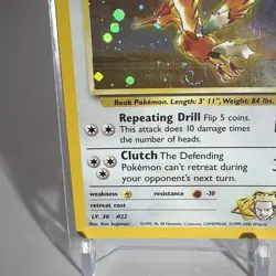 Pokemon TCG Lt. Surge's Fearow 007/132 Gym Heroes Unlimited Holo Rare LP - Image 3