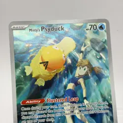 Pokemon Misty's Psyduck 193/182 SV10 Destined Rivals Illustration Rare Holo ENGL - Image 2