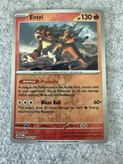 ENTEI 030/197 OBSIDIAN FLAMES POKEMON (REVERSE HOLO, NM) - Image 1