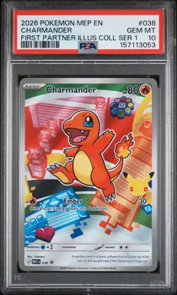 Charmander 038 - Pokemon First Partner Illustration Series 1 Promo - PSA 10 - Image 1