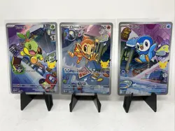 Pokemon First Partner Illustration Collection - Chimchar Turtwig Piplup Set - Image 1