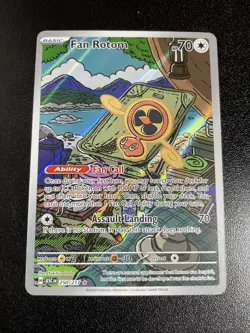 Pokemon TCG Fan Rotom 250/217 Me: Ascended Heroes Holo Illustration Rare MINT/NM - Image 1