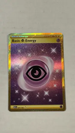 Pokemon Basic Psychic Energy 207/165 Secret Rare Full Art Holo - Image 1