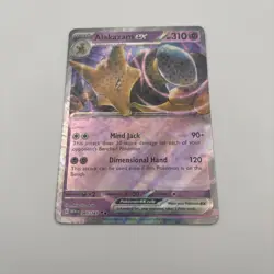 Alakazam Ex 65/165 Scarlet & Violet 151 Cosmic Holo Rare Pokemon TCG NM+ MINT - Image 1