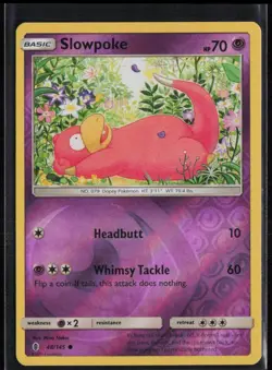 Slowpoke 48/145 NM Guardians Rising Common Reverse Holo Pokemon - Image 1