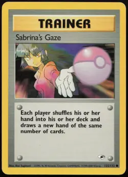 Sabrina's Gaze 125/132 LP Gym Heroes Common Unlimited Pokemon - Image 1