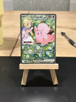 Pokemon TCG Journey Together Lillie's Clefairy EX SIR 184/159 - Image 1