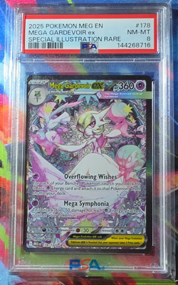 Pokemon Mega Gardevoir ex 178/132 Me01 Special Illustration Rare Holo PSA 8 - Image 1
