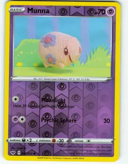 Munna - Reverse Holo - 87/202 Sword & Shield - Pokemon TCG - 2020 - Image 1