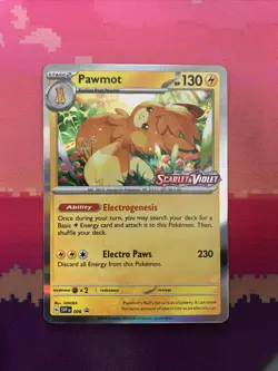 Pokemon Card Pawmot 006 Black Star Promo STAMPED Scarlet & Violet Near Mint - Image 1