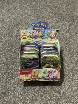 🔥Pokemon TCG Scarlet & Violet Prismatic Evolutions Mini Tin Display Box 🔥 - Image 1