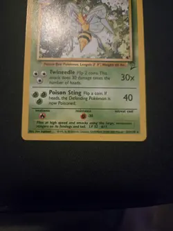 Pokemon Beedrill Base Set 2 21/130 Regular Unlimited Rare - LP / Excellent Cond. - Image 4