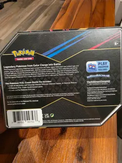 Pokemon TCG Crown Zenith Galarian Zapdos Tin NEW SEALED (5 Packs) - Image 2
