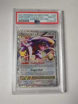 PSA 10 Garchomp 145/147 Ultra Rare Holo - 2021 Pokemon Classic Celebrations 💎 - Image 1