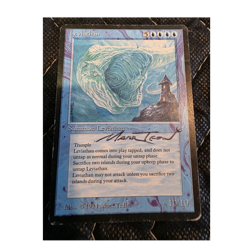 Wizards of the Coast MTG Leviathan The Dark 1994 Autographed Rare Blue - Image 1