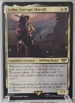 Magic: The Gathering Lotho Corrupt Shirriff Rare Creature White Black LTR 213 W… - Image 1
