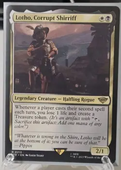 Magic: The Gathering Lotho Corrupt Shirriff Rare Creature White Black LTR 213 W… - Image 2