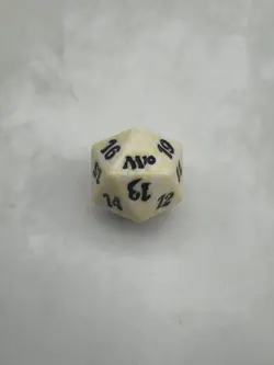 Magic the Gathering Spindown Dice Life Counter 2010 Core Set M10 White D20 MTG - Image 2