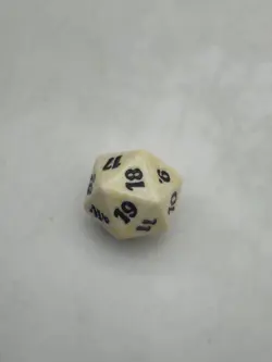 Magic the Gathering Spindown Dice Life Counter 2010 Core Set M10 White D20 MTG - Image 3