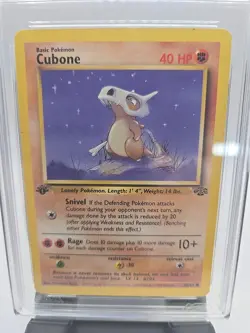 1999 Pokemon Cubone Jungle First Edition 50/64 1ST EDITION AGS 8 NM MT FS - Image 3