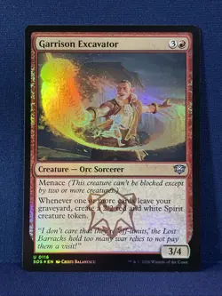 MTG, Garrison Excavator Foil #0116 SOS Secrets Of Strixhaven - Image 1