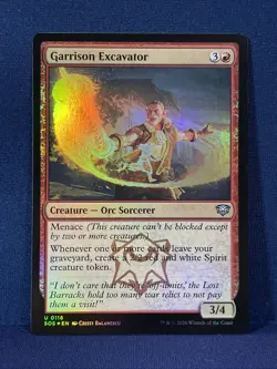 MTG, Garrison Excavator Foil #0116 SOS Secrets Of Strixhaven - Image 2