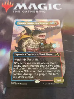 Mtg. Captain Howler, Sea Scourge. Borderless. Aetherdrift. Pack Fresh - Image 1