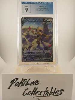 Pokemon 2021 Zeraora V Alt Art Full Art Holo Chilling Reign 166/198 CGC 9 Mint - Image 1