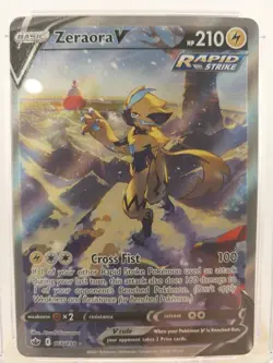 Pokemon 2021 Zeraora V Alt Art Full Art Holo Chilling Reign 166/198 CGC 9 Mint - Image 2