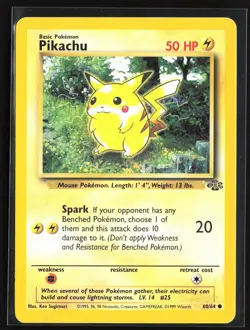 Pokemon TCG - Pikachu Unlimited Common Jungle 60/64 MP - Image 1