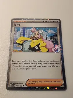 Iono 185/193 Paldea Evolved Cosmos Holo Pokemon TCG NM - Image 3