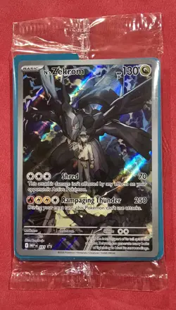 Pokemon N's Zekrom MEP 031 **Black Star Promo** TCG Card SEALED - (Near Mint) - Image 1