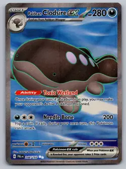 Paldean Clodsire ex 244/193 Ultra Rare Paldea Evolved Pokemon Holo Near Mint - Image 1