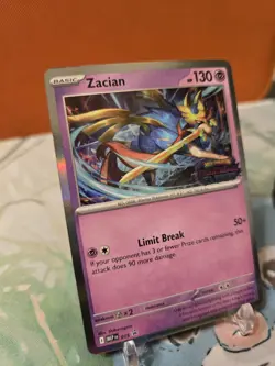 Zacian #15 Black Star Pokemon Promo Phantasmal Flames Stamped LP - Image 2