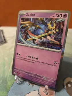 Zacian #15 Black Star Pokemon Promo Phantasmal Flames Stamped LP - Image 3