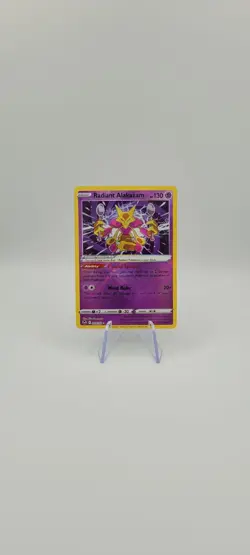 Pokemon TCG: Radiant Alakazam 059/195 SWSH Silver Tempest - NM - Image 3