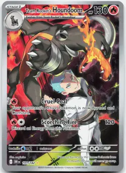 Pokemon TCG Team Rocket's Houndoom SV10: Destined Rivals IR 191/182 - Image 1