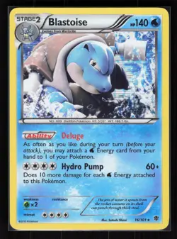 Blastoise Holo Holo Rare Pokemon Plasma Blast 16/101 MP - Image 1