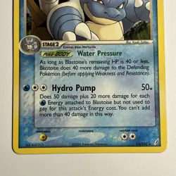 Pokemon TCG Blastoise 14/100 Non Holo Ex Crystal Guardians - HP/DMG - Image 3