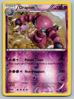 Drapion 54/122 BREAKpoint Pokemon Reverse Holo Lightly Played - Image 1