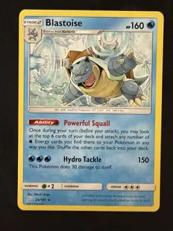 NM-Mint Blastoise - 25/181 - Rare Pokemon Team Up - Image 1