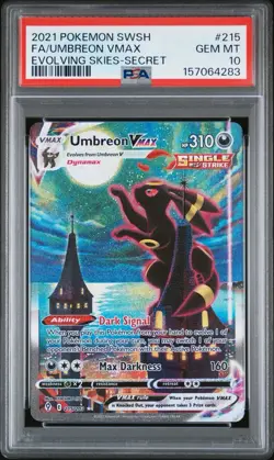 Pokemon 2021 Umbreon VMAX 215/203 Alt Art Evolving Skies GEM MINT PSA 10 - Image 1