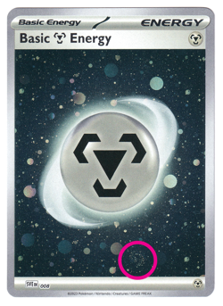 HD COSMOS HOLO SWIRL Basic Metal Energy 008 - Pokemon 151 (C) - Image 1