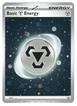 HD COSMOS HOLO SWIRL Basic Metal Energy 008 - Pokemon 151 (C) - Image 2