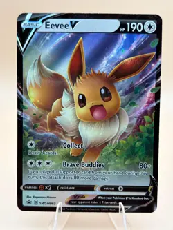 Eevee V SWSH065 Holo Promo Sword & Shield Promo Pokemon Near Mint - Image 1