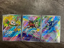 First Partner Illustration Collection Series 1 Gen 7 Alola Starters Pokemon TCG - Image 1