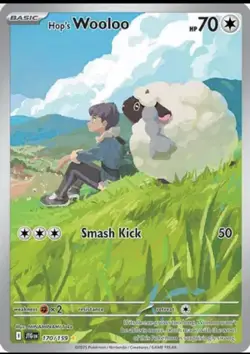 Hop's Wooloo 170/159 - 2025 Journey Together Illustration Rare Holo Pokemon NM - Image 1