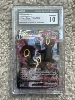 Pokemon TCG Umbreon VMAX TG23/TG30 Brilliant Stars CGC 10 - Image 1
