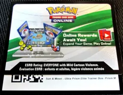 Sun and Moon Ultra Prism Elite Trainer - Prism M (Lunala) TCGO Code - Fast Send - Image 1