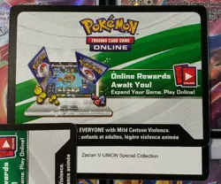 Pokemon Zacian V-UNION Box Code TCGO Online Code - Fast Send - Image 1